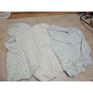 Vintage Carters Teddy Bear Fitted Bassinet Sheets Bundle Of 3 . 16x32